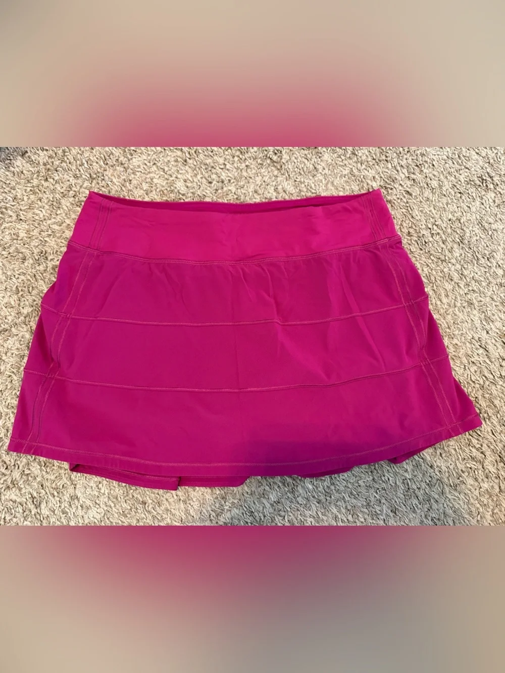lululemon athletica Magenta Pleated Athletic Skirt